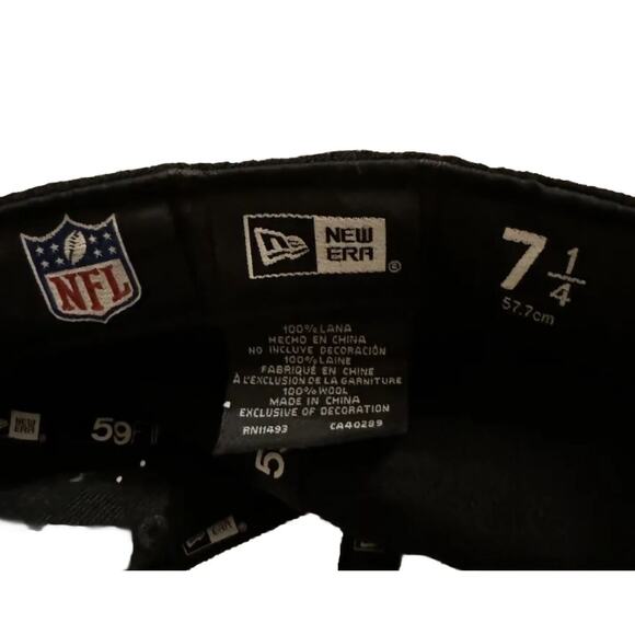 New Era Las Vegas Raiders Basic Black 9FIFTY Snapback Embroidered - Picture 6 of 6